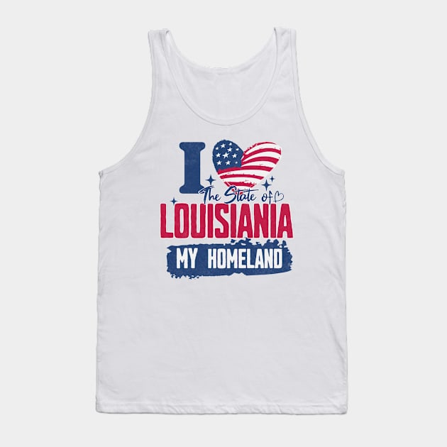 Louisiania my homeland Tank Top by HB Shirts
